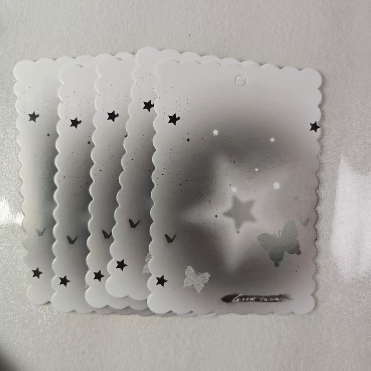 R003  5枚（約13.5×10mm）紙台紙＋包装袋セット