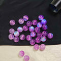 F056  25個 / 9.8mm レジンビーズ-UV 変色
