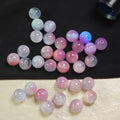 F062  25個 /9.8mm レジンビーズUV 変色