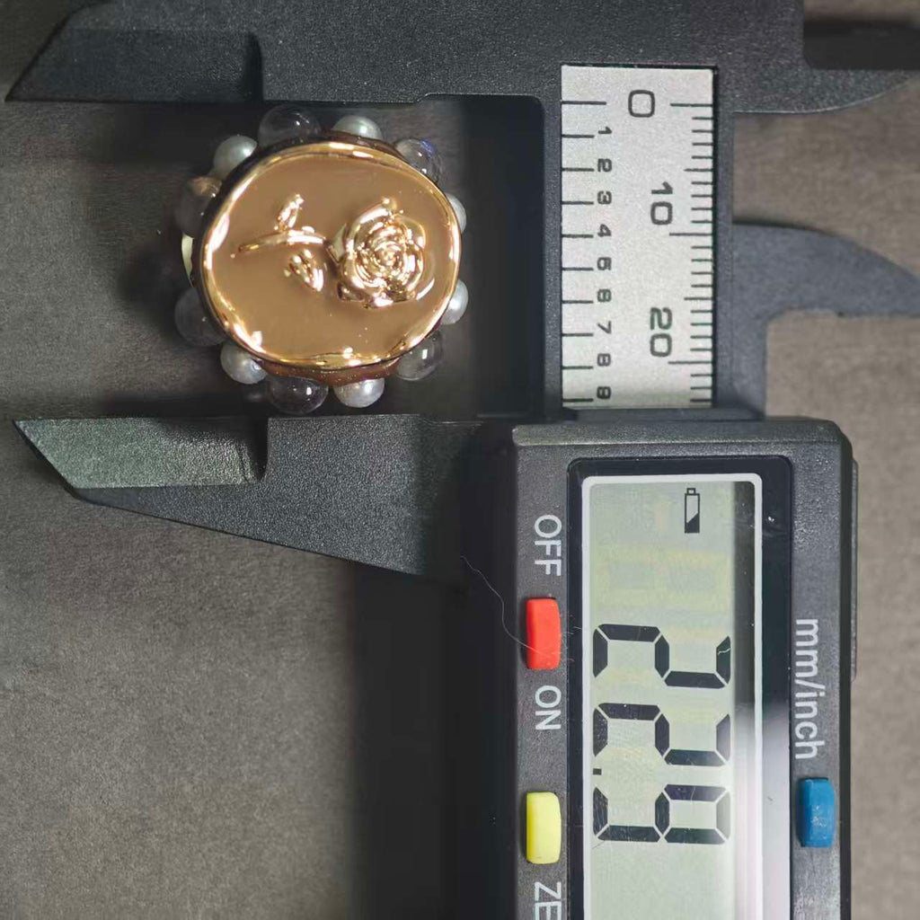 新009  【2 個】22.9mm 合金ビーズ